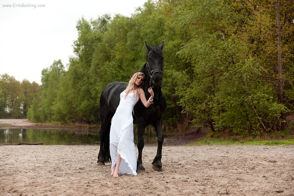 outdoor fotoshoto met paard
